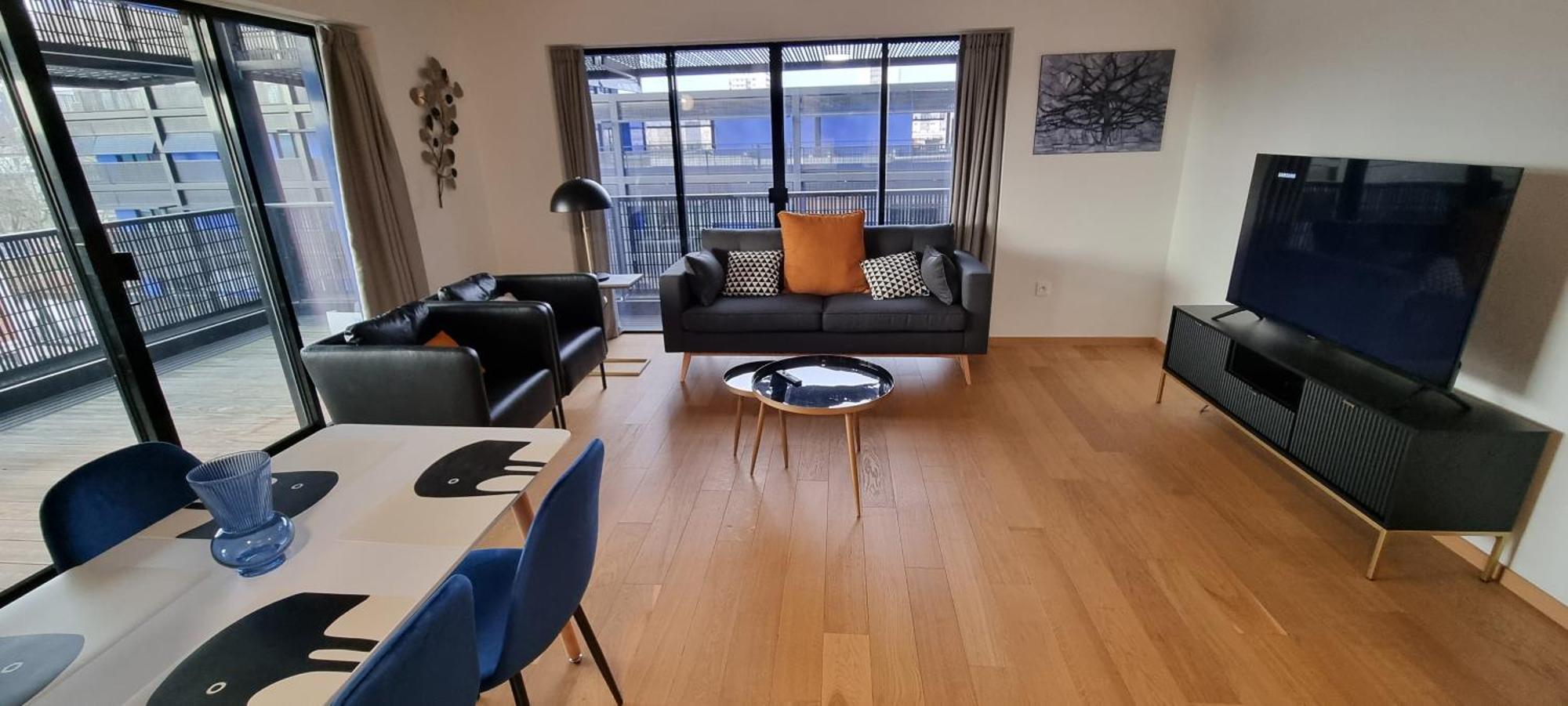 Bel Appartement Contemporain Avec Terrasse Climatisation Et Parking Payant En Option Strasbourg Exterior foto
